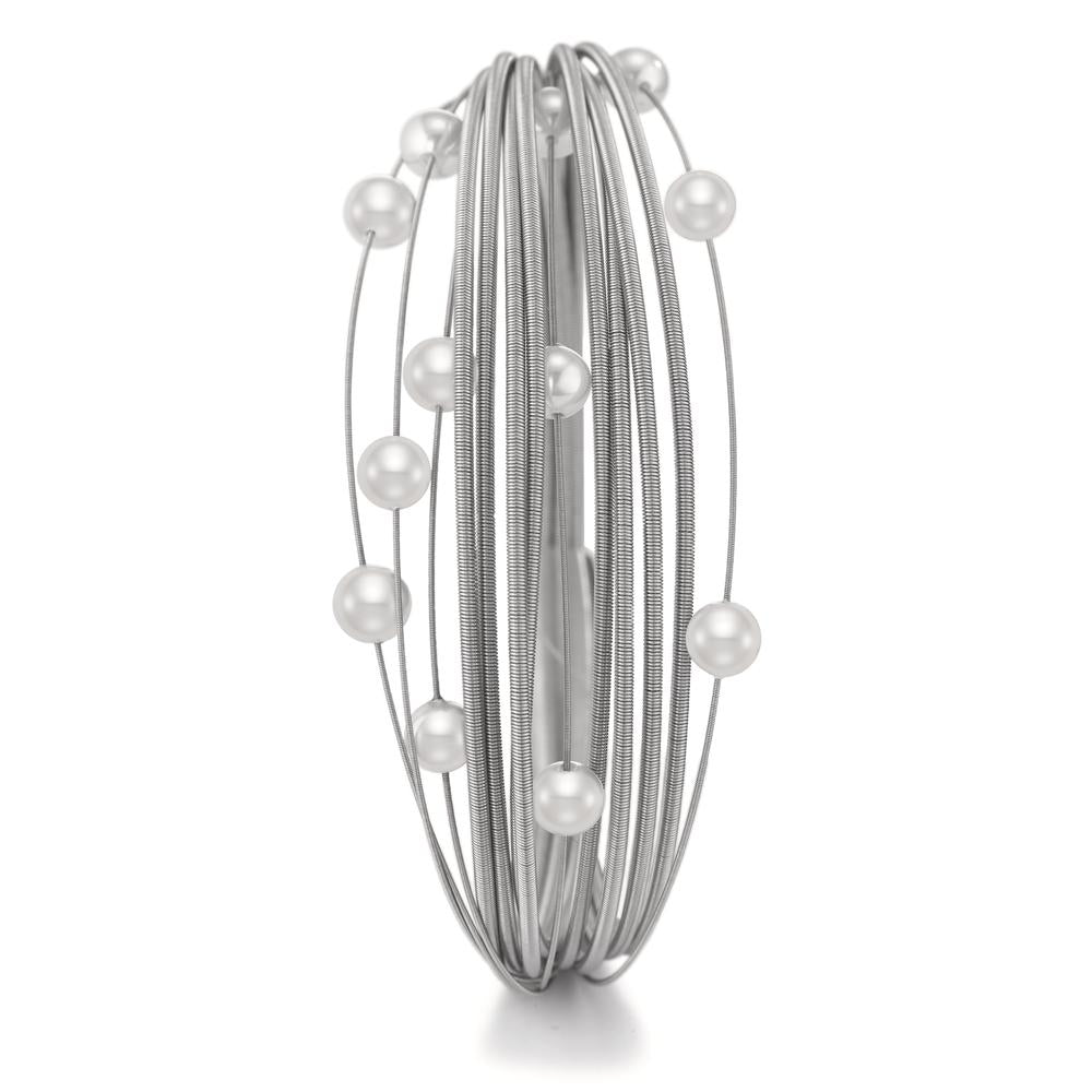 Bracelet Stainless steel Shell pearl 17 cm