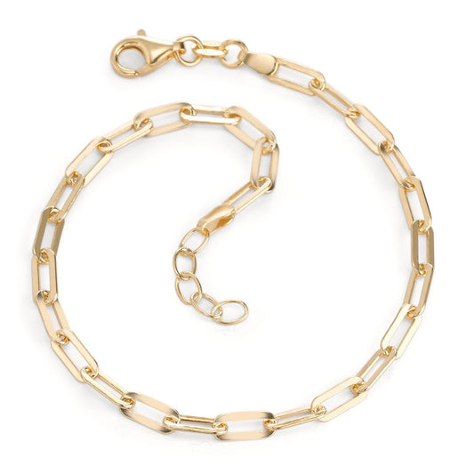 Anklet Silver Yellow Gold plated 22-24 cm