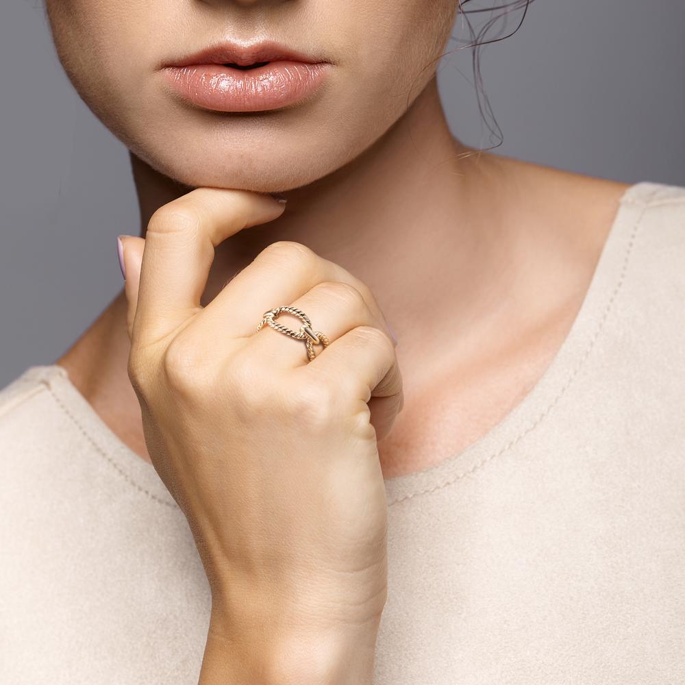 Ring Bronze Yellow Gold plated