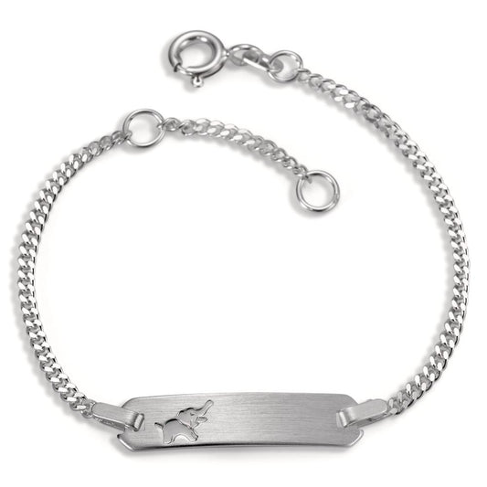 Engravable bracelet Silver Rhodium plated Elephant 12-14 cm