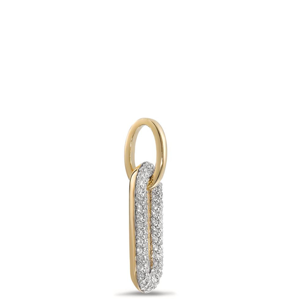 Pendant 9k Yellow Gold Zirconia