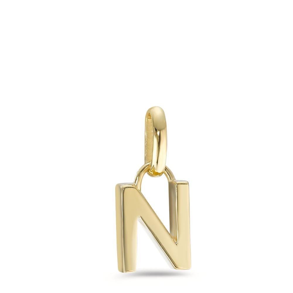 Pendant Silver Yellow Gold plated Ø6.5 mm