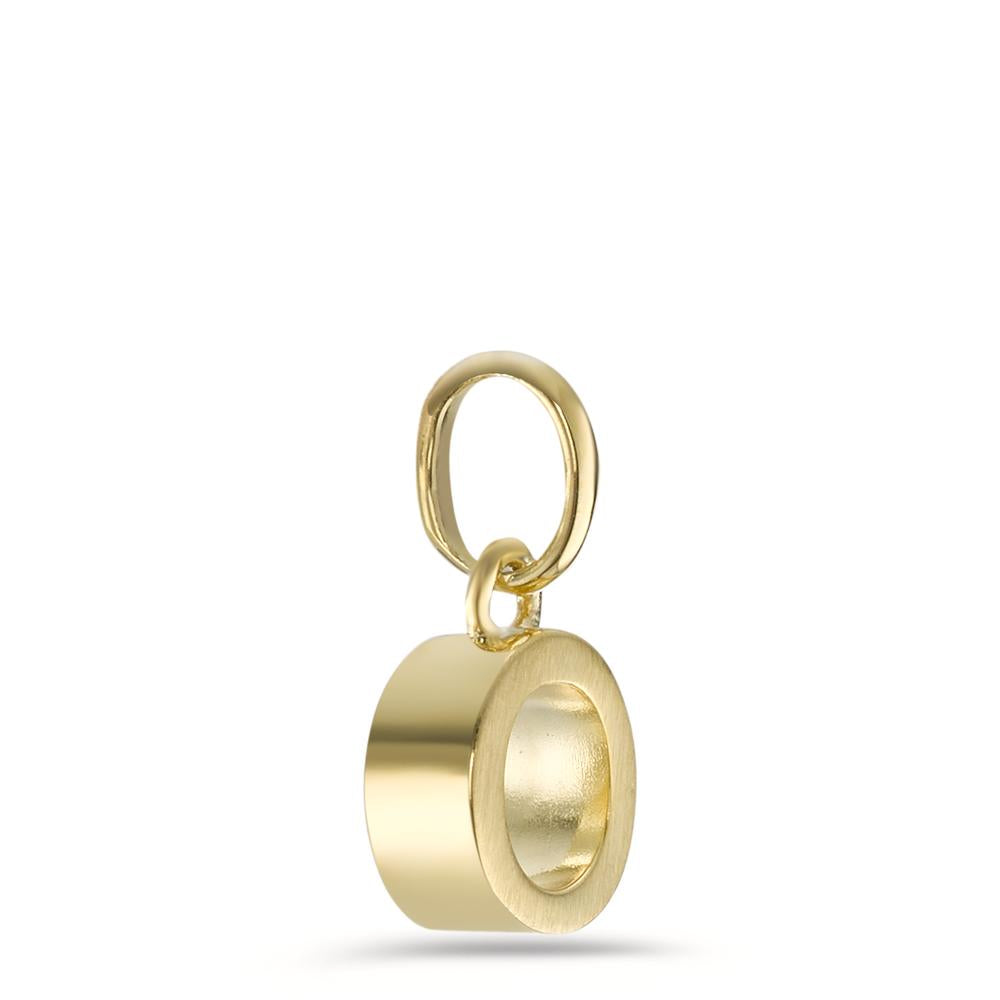 Pendant Silver Yellow Gold plated Ø6.5 mm