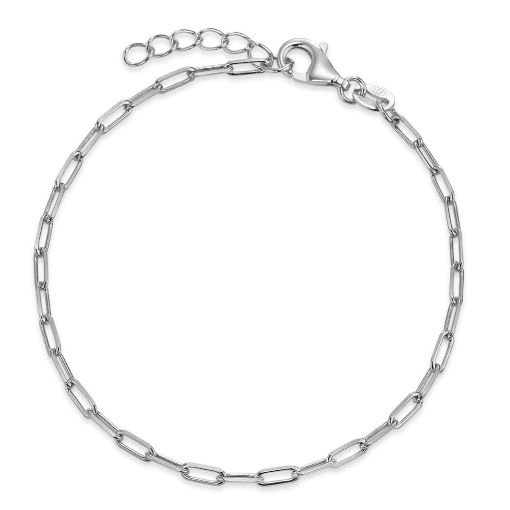 Bracelet Silver Rhodium plated 16-19 cm