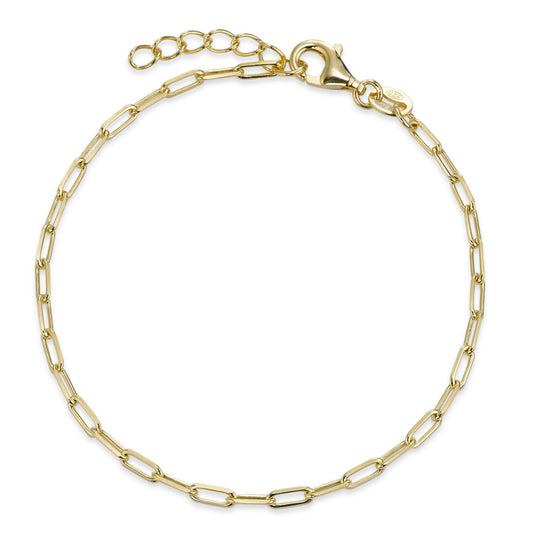 Bracelet Silver Yellow Gold plated 16-19 cm