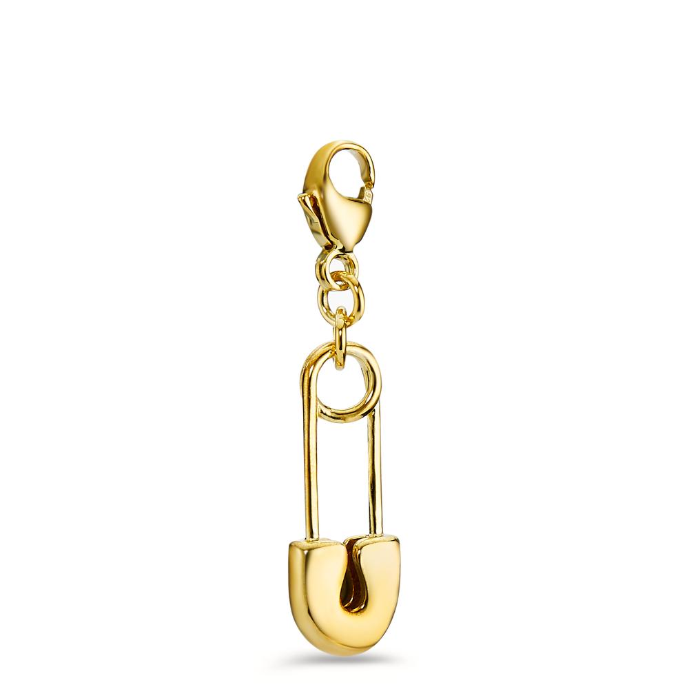 Charms Silver Yellow Gold plated Safety Pin