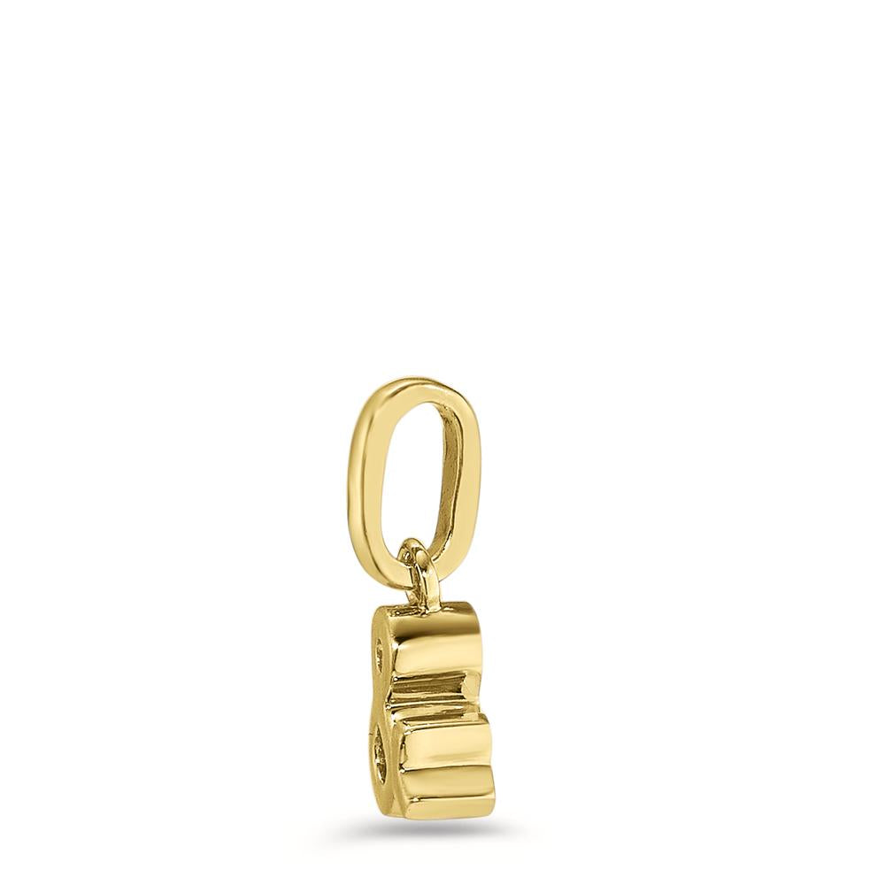 Pendant Silver Yellow Gold plated Ø6.5 mm