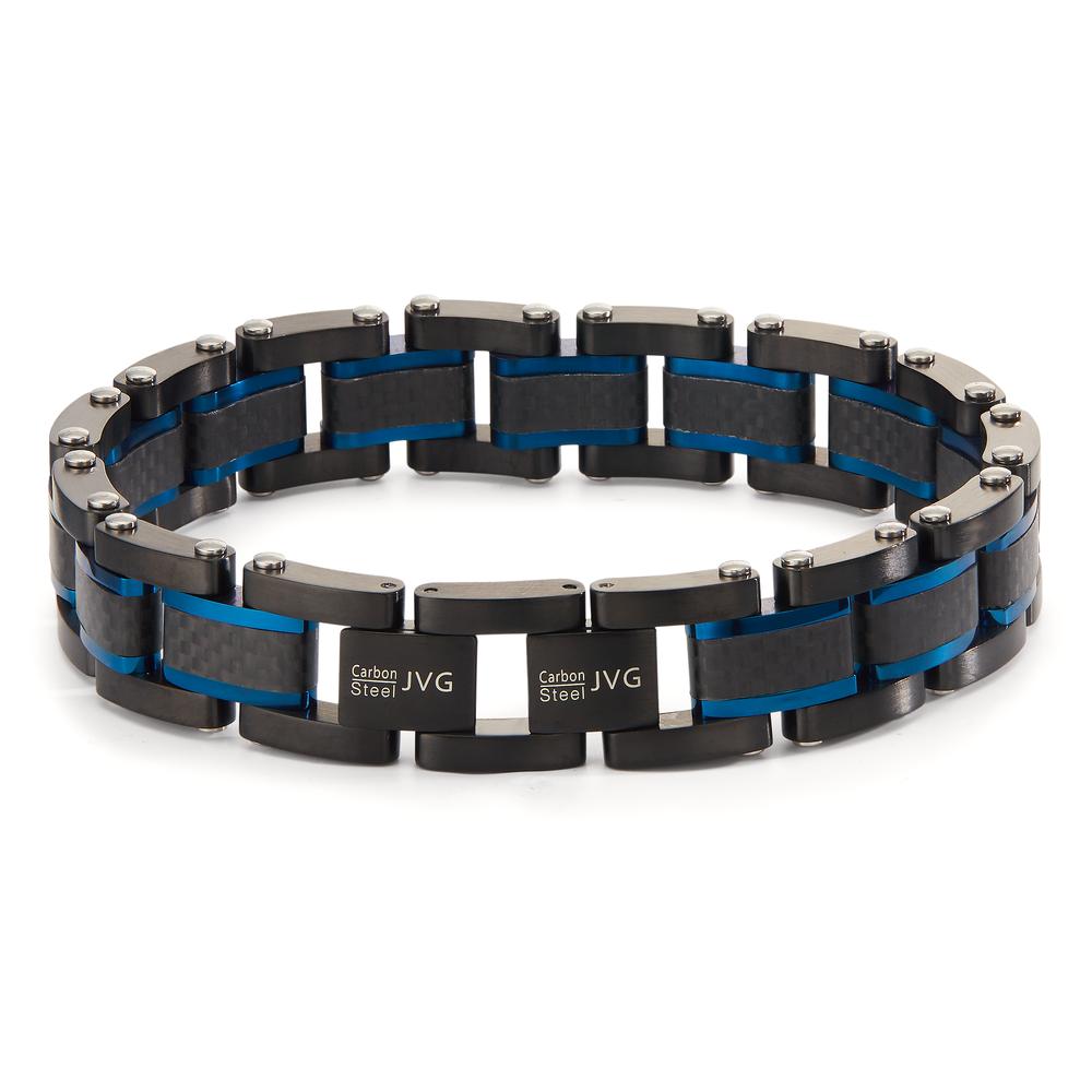 Bracelet Stainless steel Black IP coated 20-21.5 cm