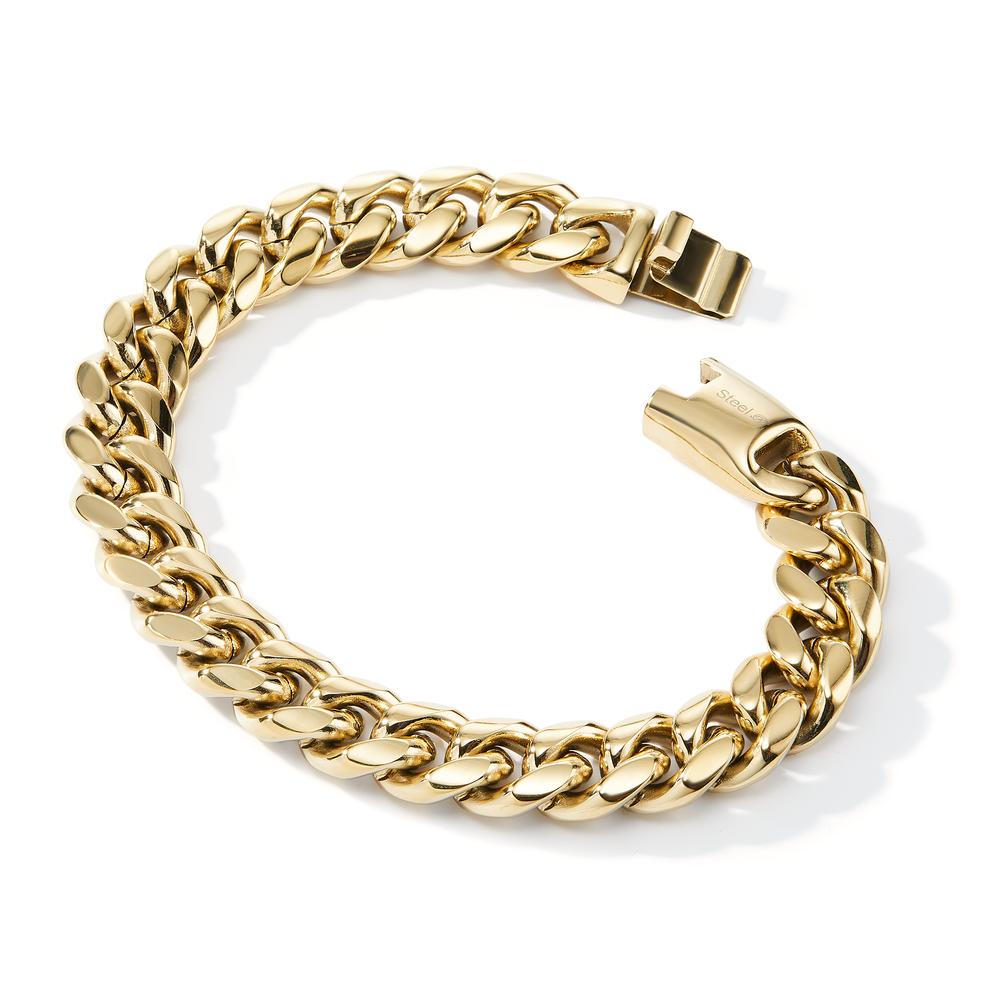 Bracelet Stainless steel Yellow IP coated 21.5 cm