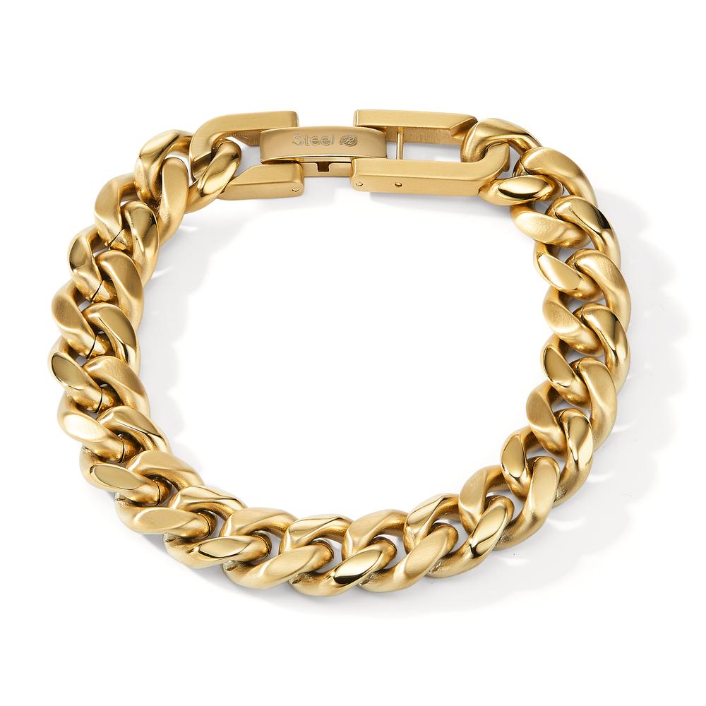 Bracelet Stainless steel Yellow IP coated 20.5-22 cm