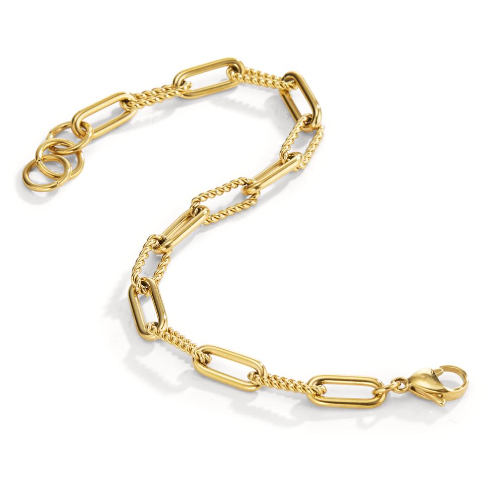 Bracelet Stainless steel Yellow IP coated 19.5-21 cm