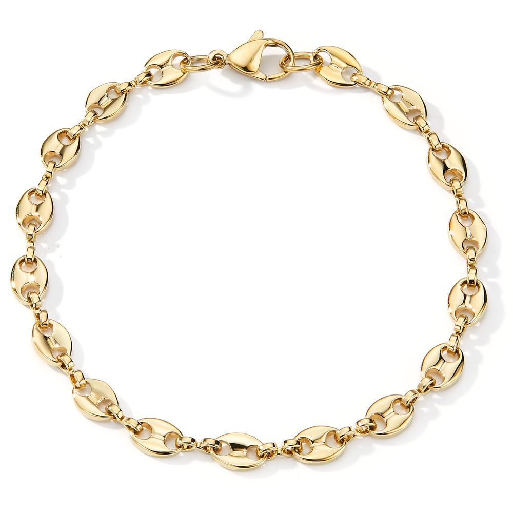 Bracelet Stainless steel Yellow IP coated 19 cm