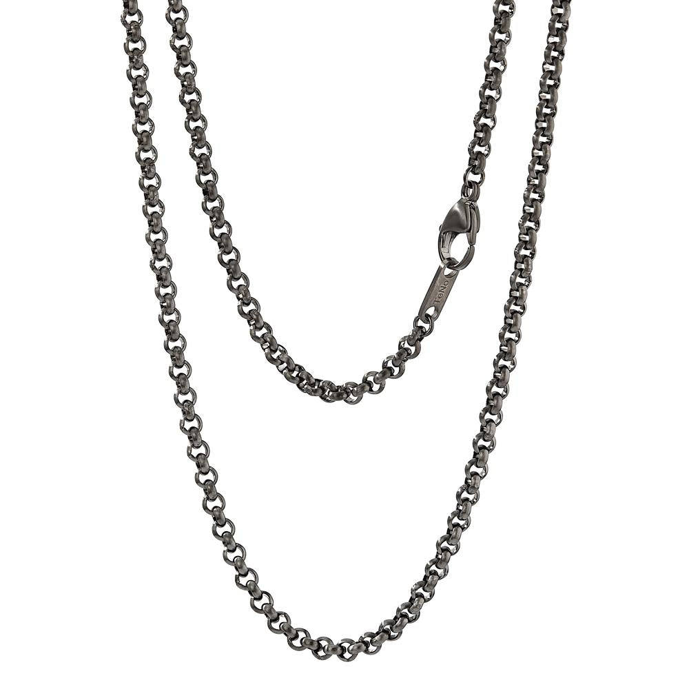 Necklace Stainless steel Gray IP coated 50 cm