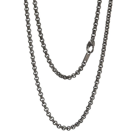 Necklace Stainless steel Gray IP coated 50 cm