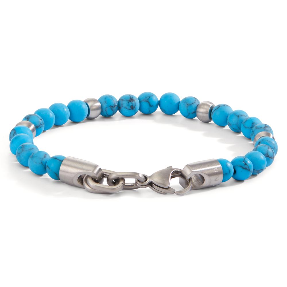 Bracelet Stainless steel Turquoise 19 cm Ø6.5 mm