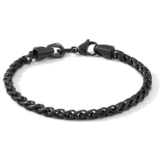 Bracelet Stainless steel Black IP coated 21 cm Ø4.5 mm