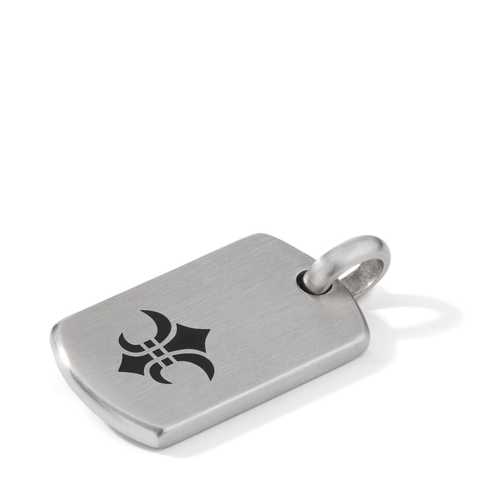 Pendant Stainless steel Enameled Lily