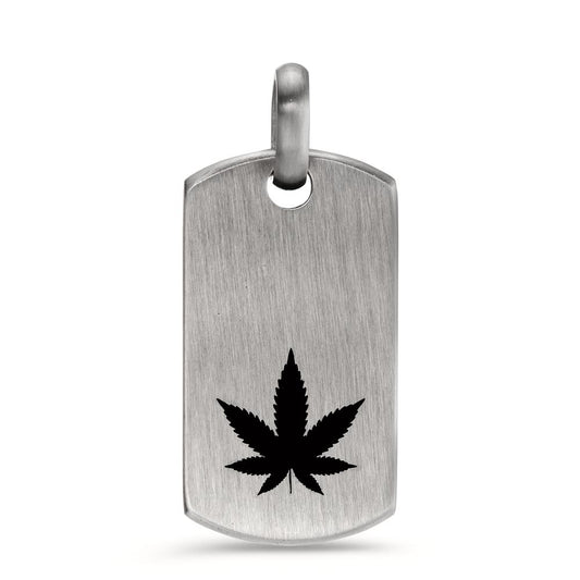 Pendant Stainless steel Enameled Cannabis