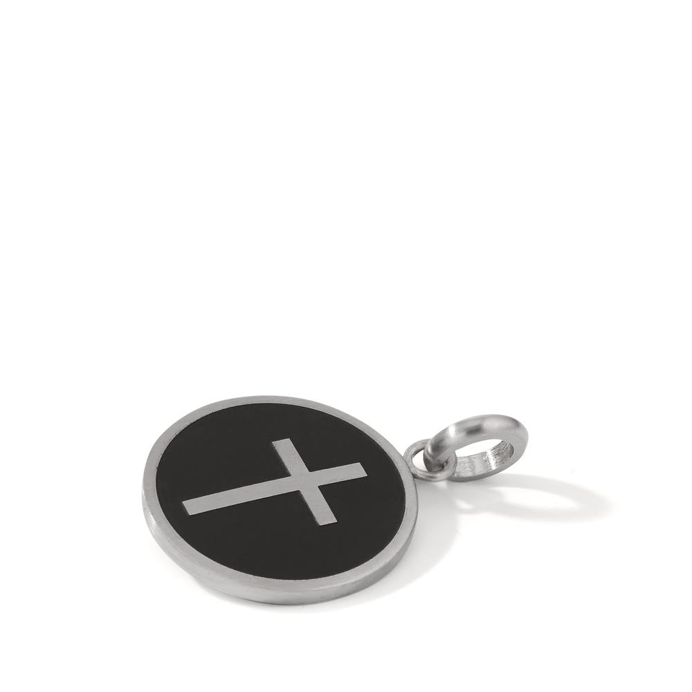 Pendant Stainless steel Enameled Cross Ø20 mm