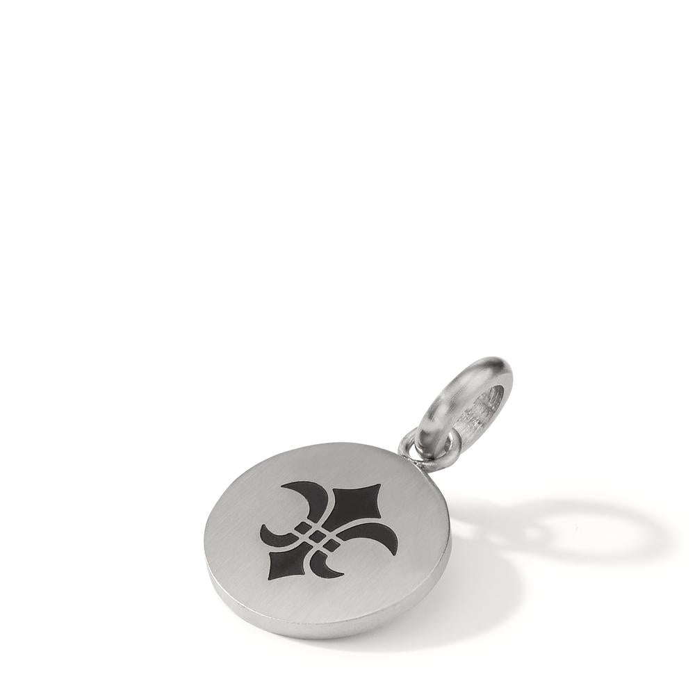 Pendant Stainless steel Enameled Lily Ø15 mm