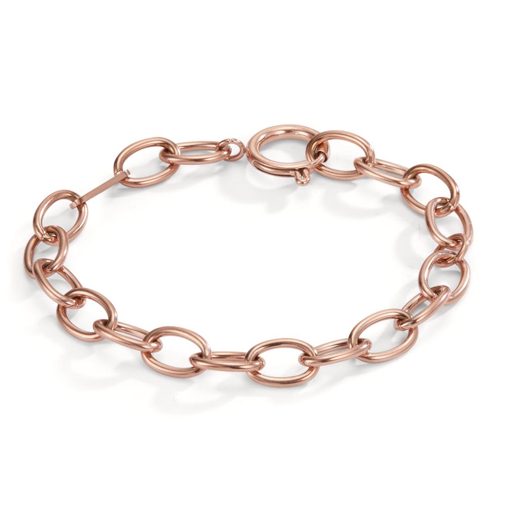 Bracelet Stainless steel Rose IP coated 16.5-21 cm