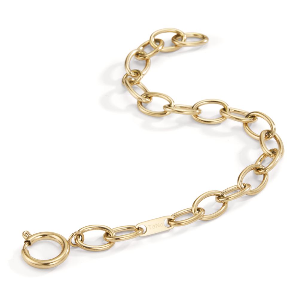 Bracelet Stainless steel Yellow IP coated 16.5-21 cm