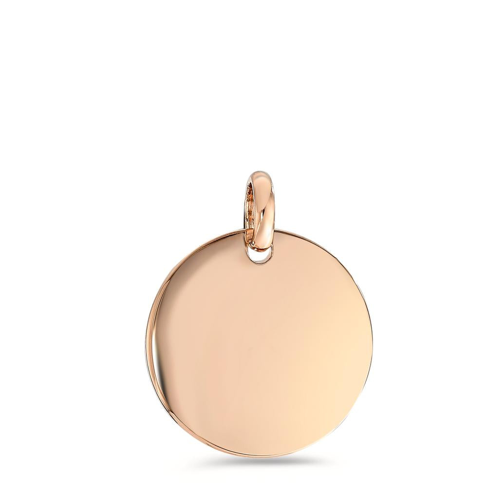 Engravable pendant Bronze Rose Gold plated Ø20 mm