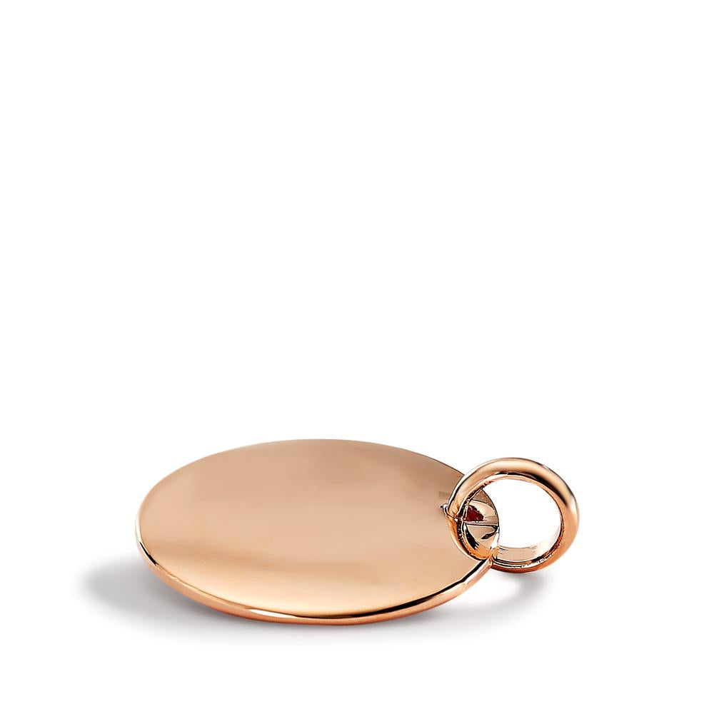 Engravable pendant Bronze Rose Gold plated Ø20 mm