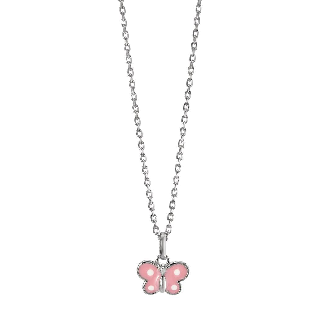 Necklace with pendant Silver Rhodium plated Butterfly 36-38 cm