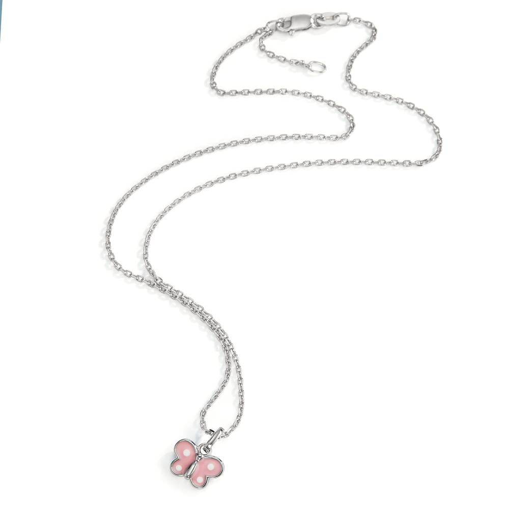 Necklace with pendant Silver Rhodium plated Butterfly 36-38 cm