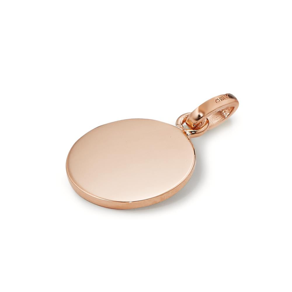 Engravable pendant Silver Rose Gold plated Ø12 mm
