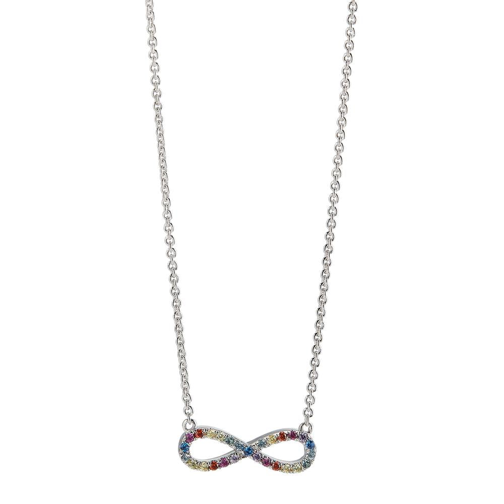 Necklace Silver Rhodium plated Infinity 42-45 cm