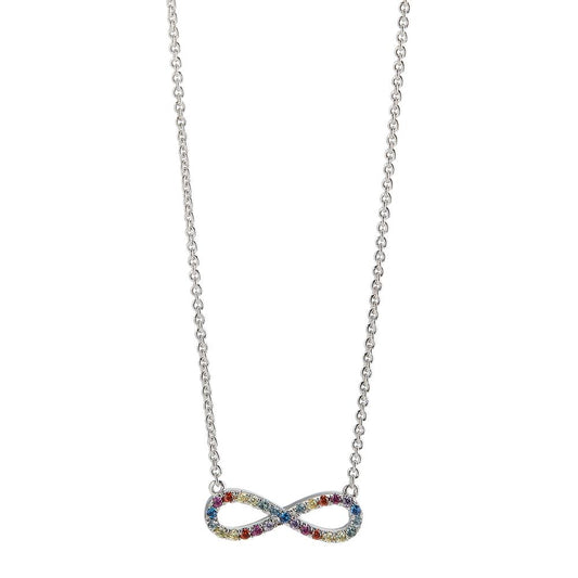 Necklace Silver Rhodium plated Infinity 42-45 cm