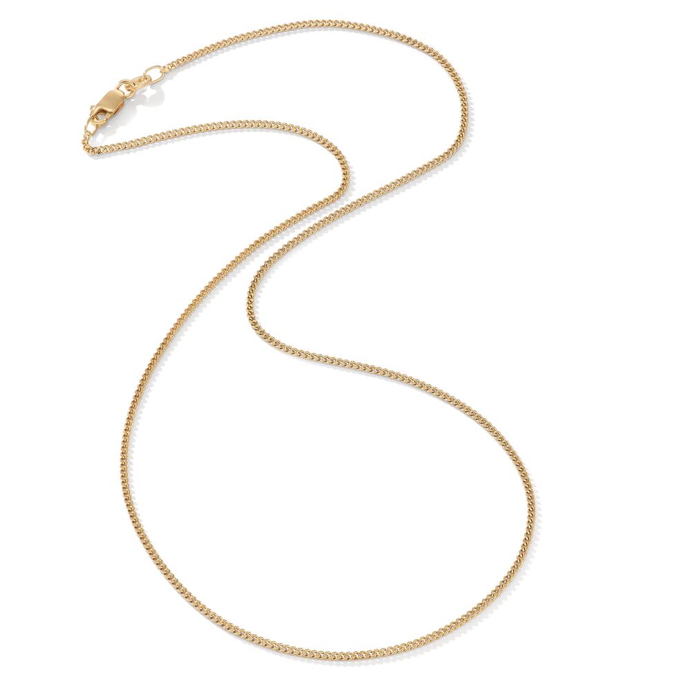 Panzer-Chain necklace Silver Yellow Gold plated 36 cm