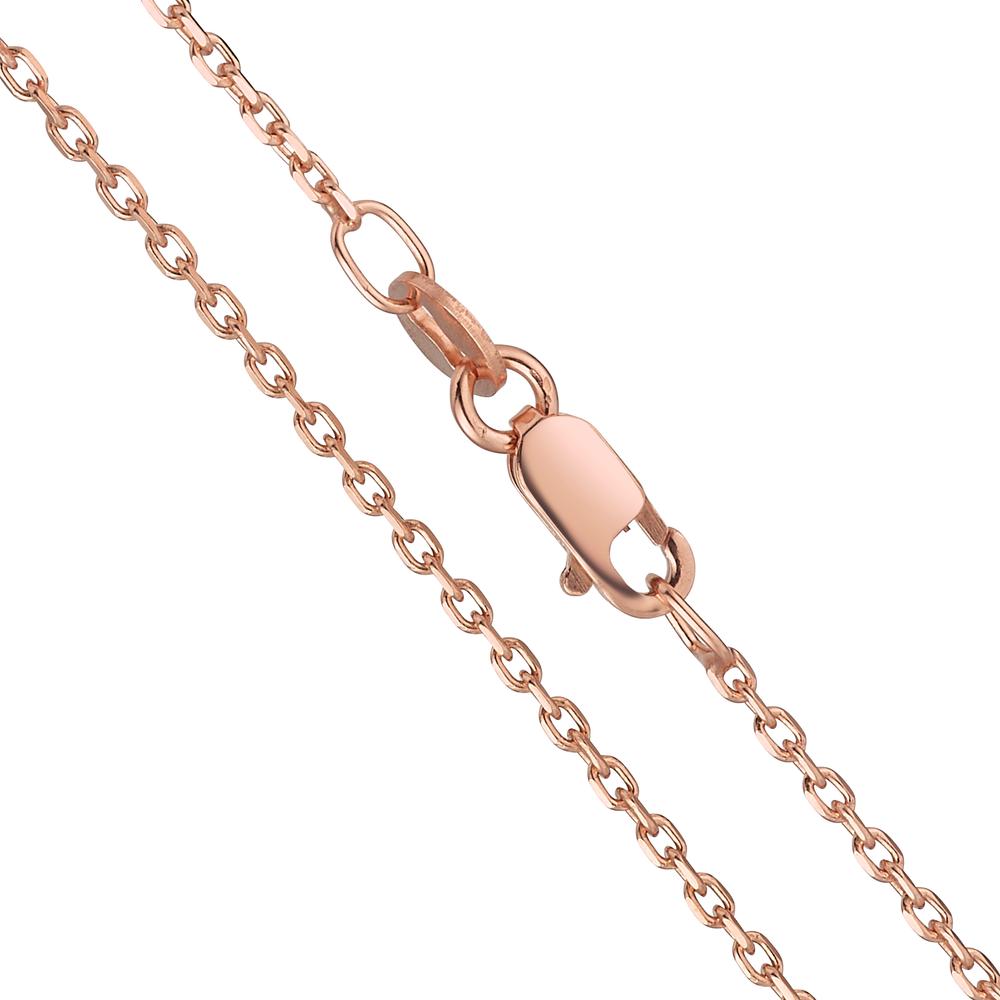 Necklace Silver Rose Gold plated 36 cm