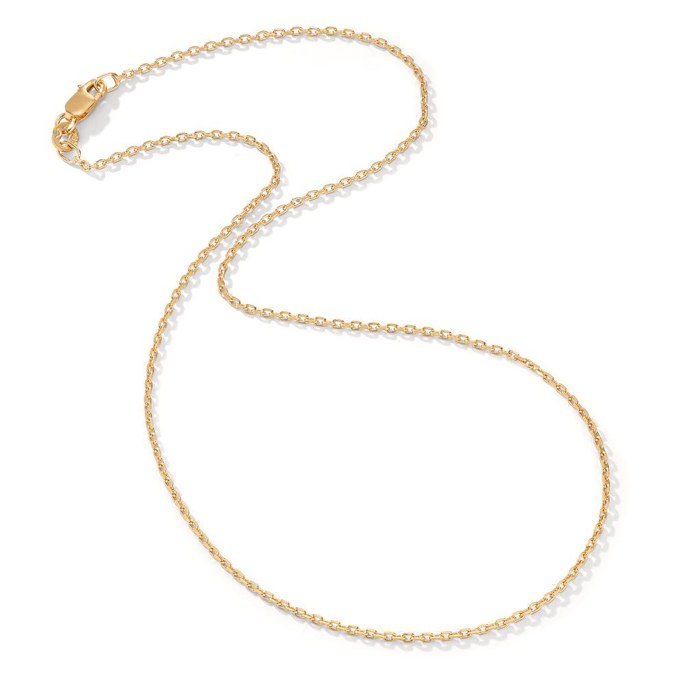 Necklace Silver Yellow Gold plated 36 cm