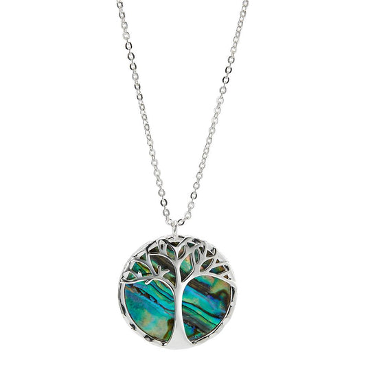 Necklace Bronze Abalone Tree Of Life 42 cm Ø25 mm
