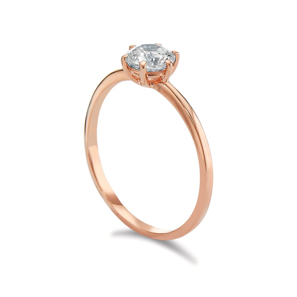 Ring 14k Red Gold Zirconia Ø5.5 mm