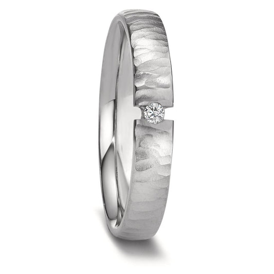 Wedding Ring Stainless steel Diamond 0.03 ct, w-si