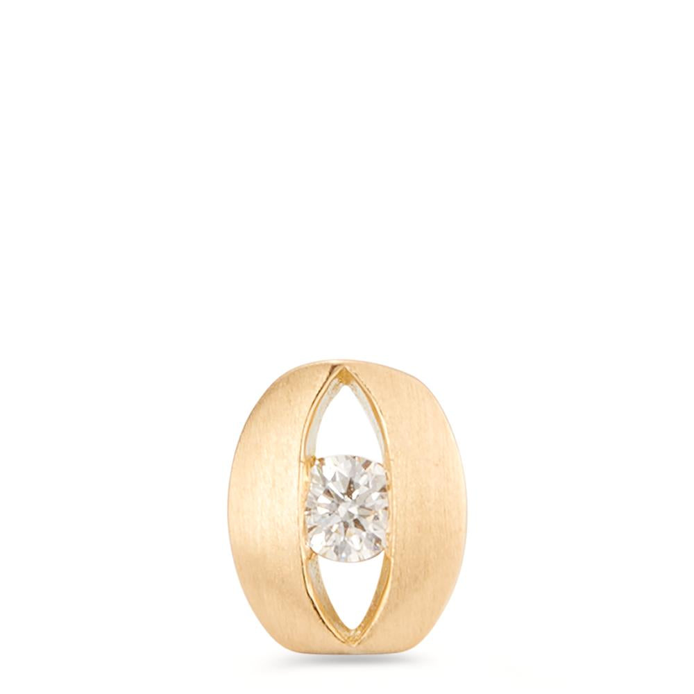 Pendant 18k Yellow Gold Diamond 0.08 ct, w-si