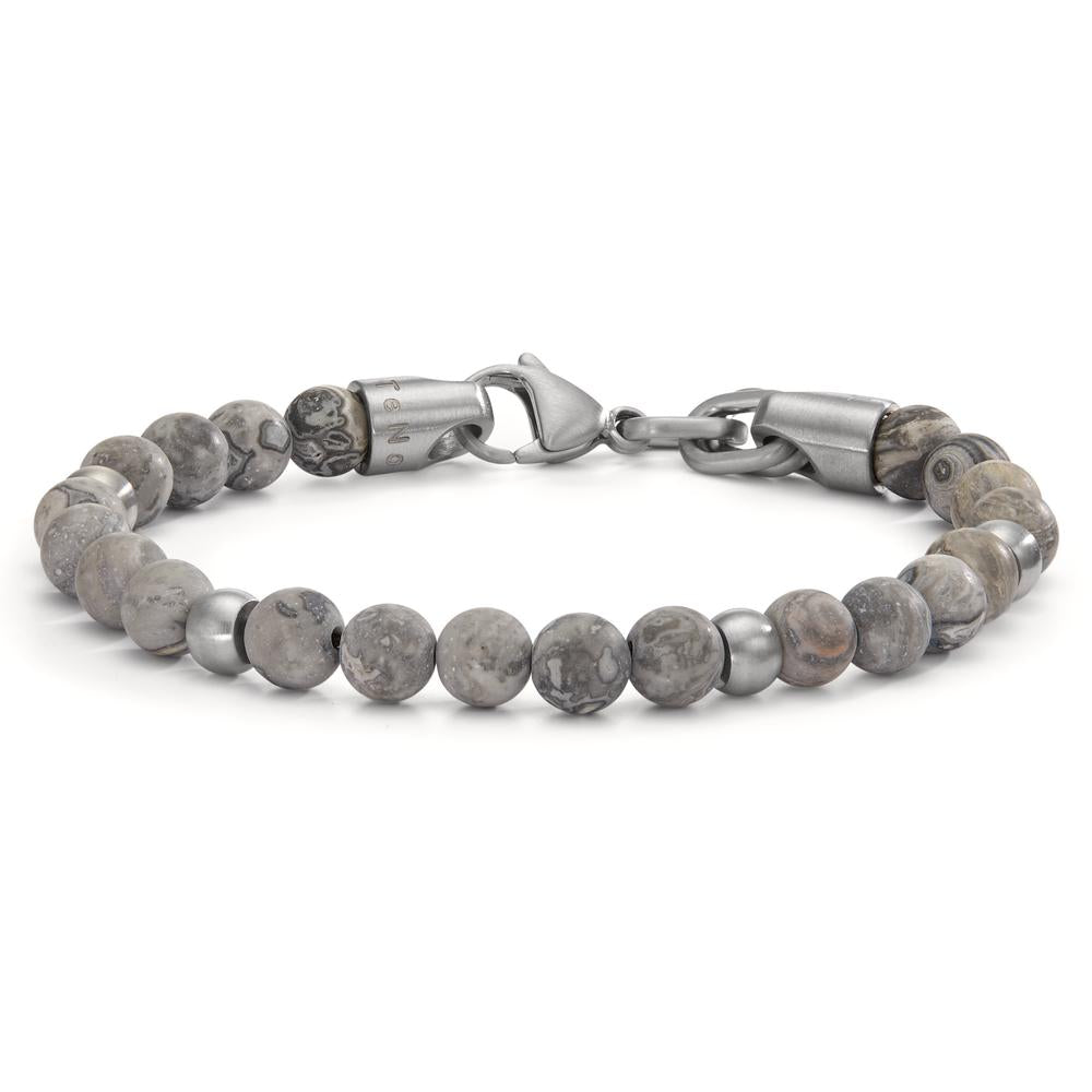 Bracelet Stainless steel Jasper 19 cm Ø6.5 mm