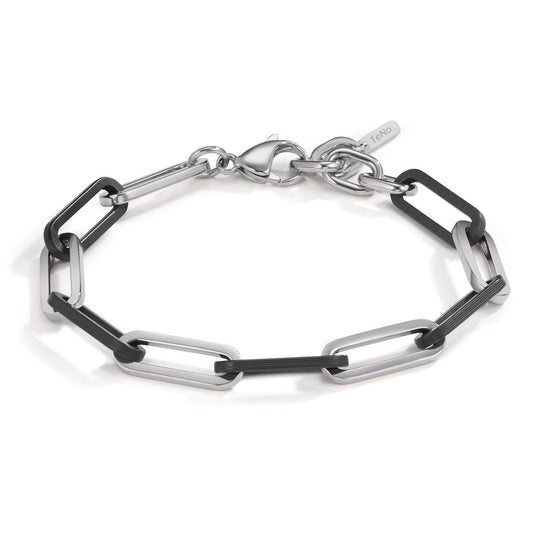 Bracelet Stainless steel, Carbon 16.5-21 cm
