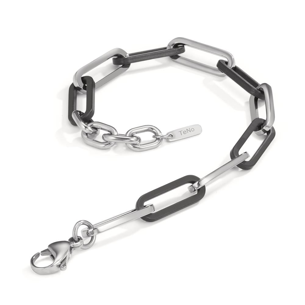 Bracelet Stainless steel, Carbon 16.5-21 cm