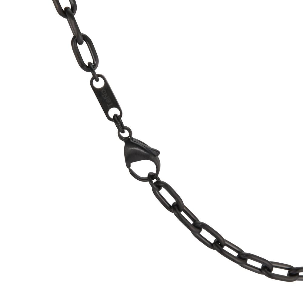 Necklace Stainless steel Black IP coated 45 cm