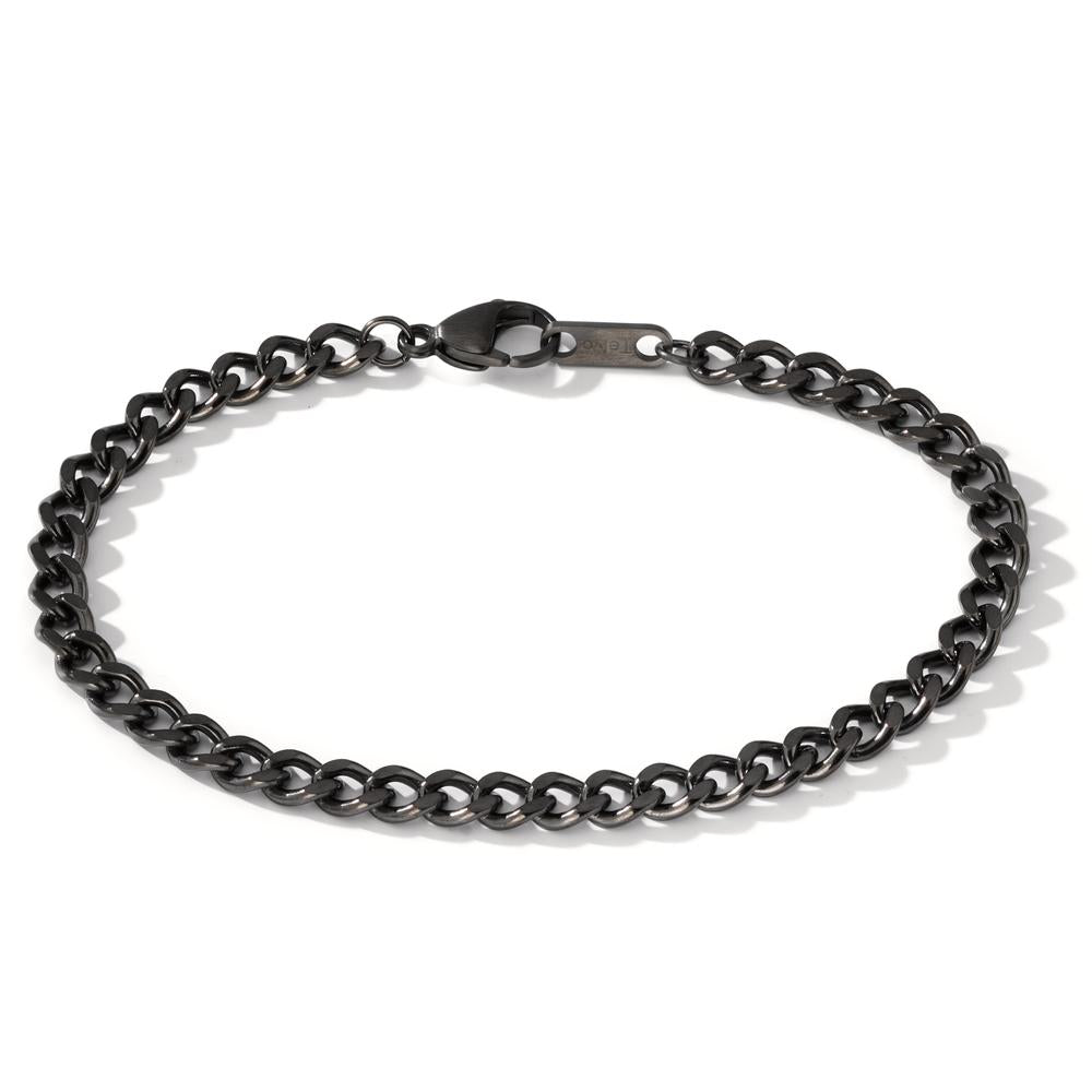 Bracelet Stainless steel Gray IP coated 21-22 cm