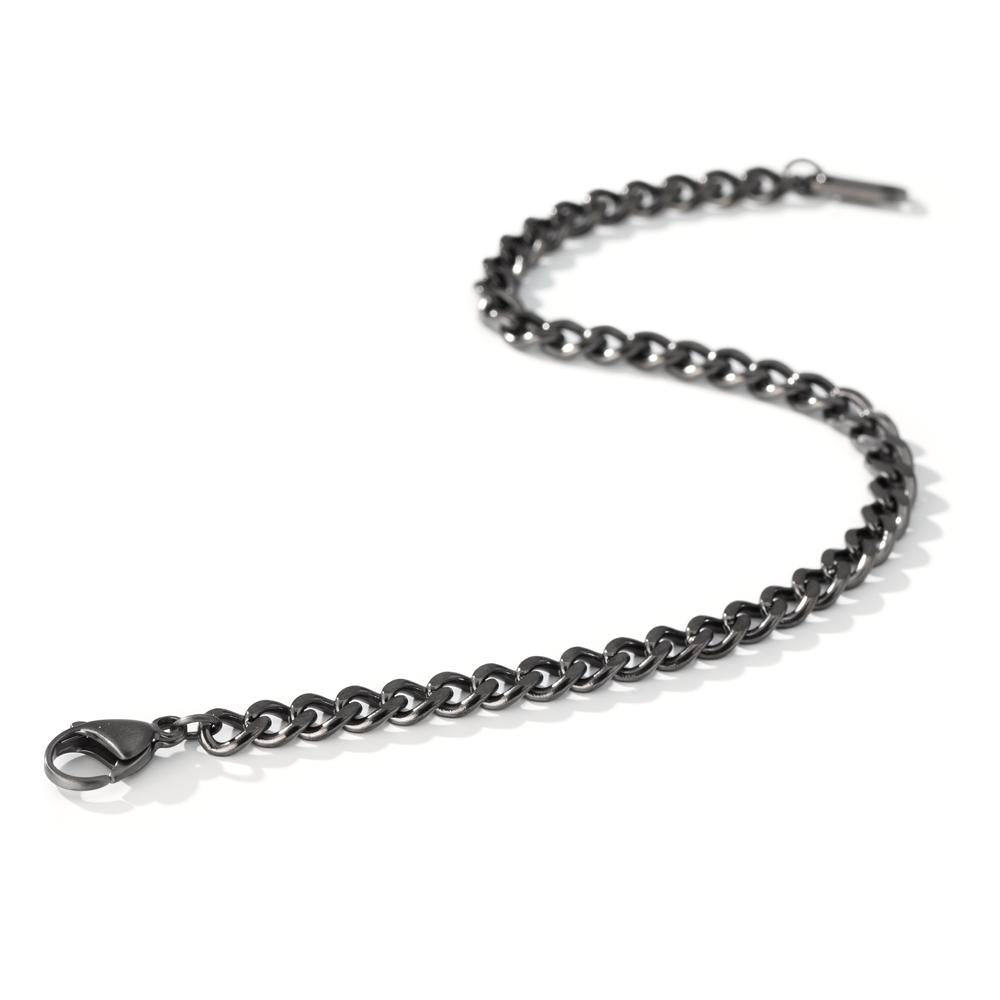 Bracelet Stainless steel Gray IP coated 21-22 cm