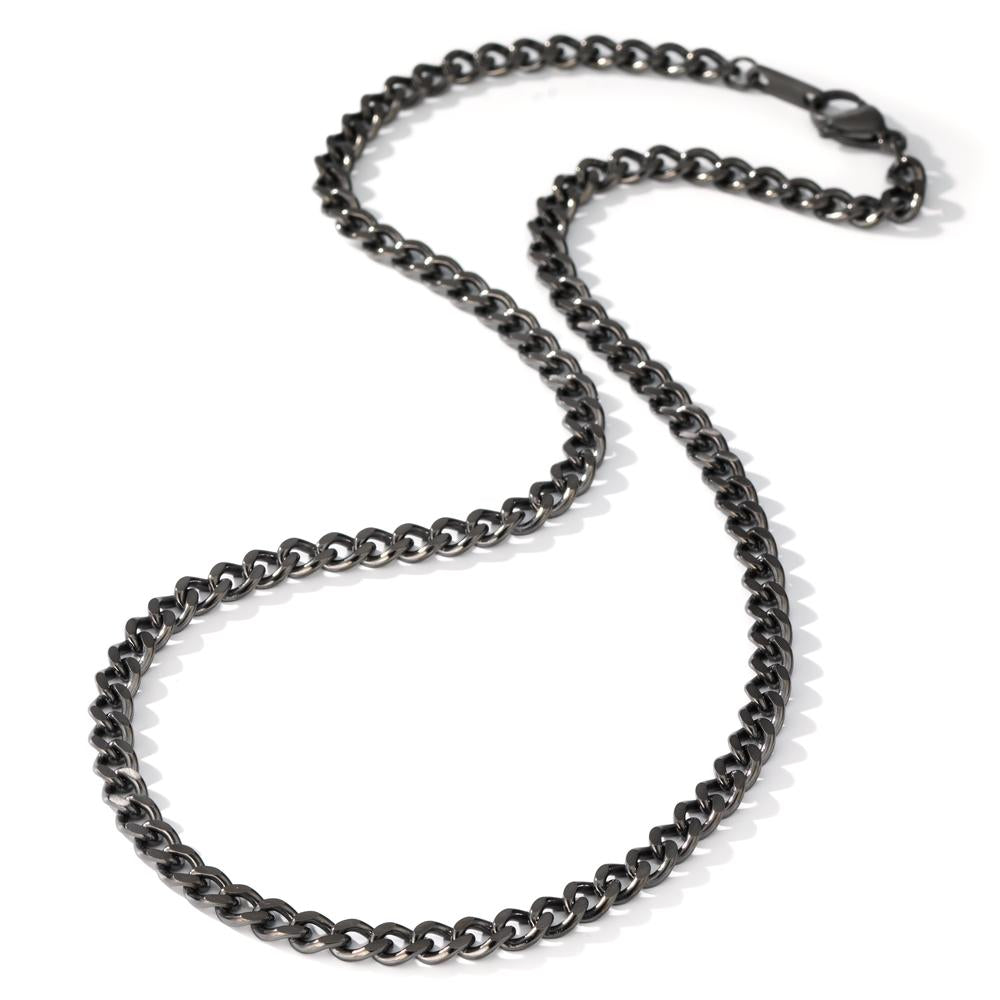 Necklace Stainless steel Gray IP coated 50-51 cm