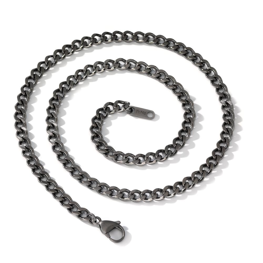 Necklace Stainless steel Gray IP coated 50-51 cm