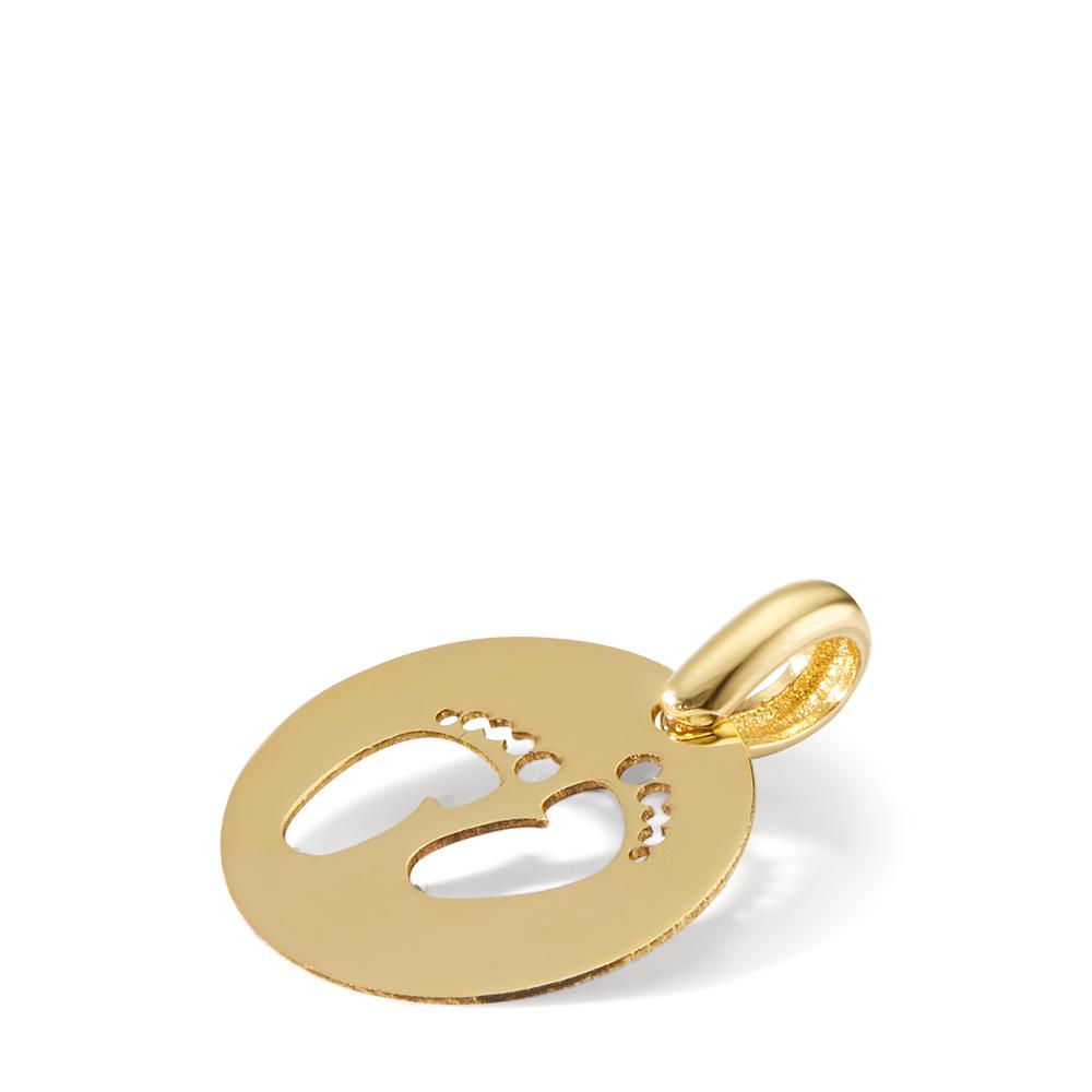 Pendant 14k Yellow Gold Feet Ø12 mm