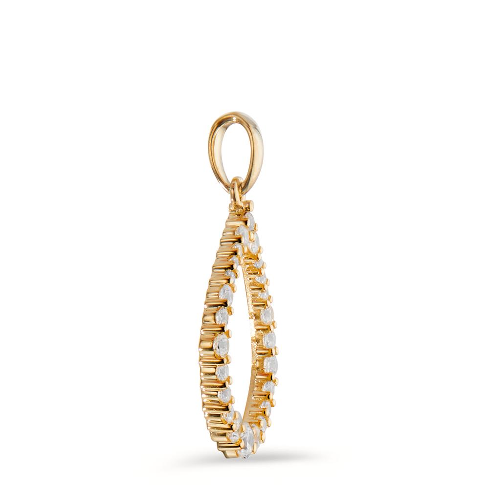 Pendant 14k Yellow Gold Zirconia